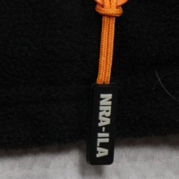 NRA-ILA Mens XL Black & Orange Fleece Vest With Zipper Pockets - Picture 9 of 10
